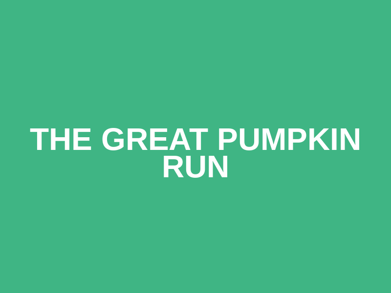 The Great Pumpkin Run Logo