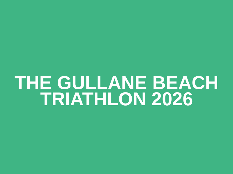 The Gullane Beach Triathlon 2026 Logo
