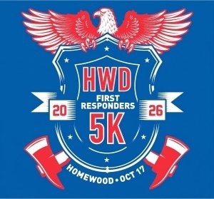 The Homewood First Responders 5K & Fun Run Logo