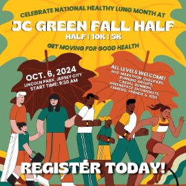 The JC Green Fall Half lMarathon, 10k, 5k -2026 Logo