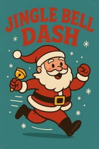 The Jingle Bell Dash Kids Dash, 1 Miler, 5K, 10K and Half Marathon & Santa Paws Doggie Run Logo