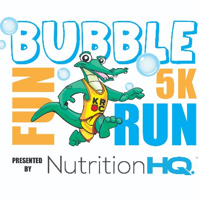 The Kroc Center Bubble Fun 5k Run/Walk Logo