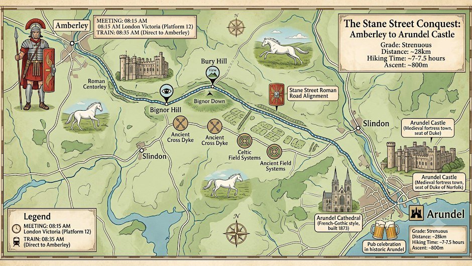 The Legionnaire's March: 28K Endurance Trail to Arundel Castle Logo