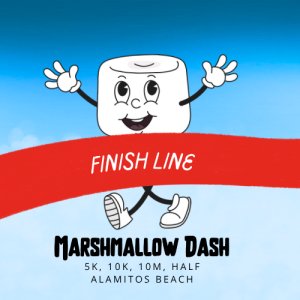 The Marshmallow Dash – 5K, 10K, 10-Miler, Half Marathon Logo