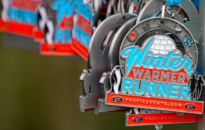 The Milton Keynes 5k, 10k and Half Marathon Winter Warmer Run Logo