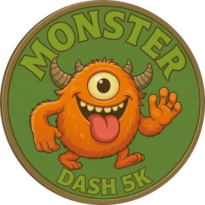 The Monster Dash 5k Logo