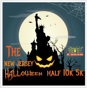 The NJ Halloween Half Marathon, 10K, and 5K Logo
