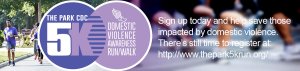 The Park CDC 5K Domestic Violence Awareness RUN/WALK Logo