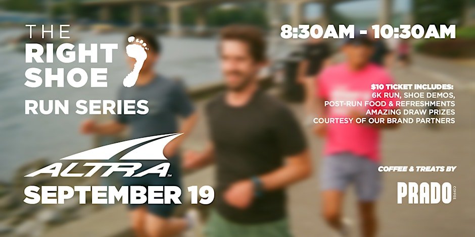 The Right Shoe Fall Morning Run Series | Presented by Altra Logo