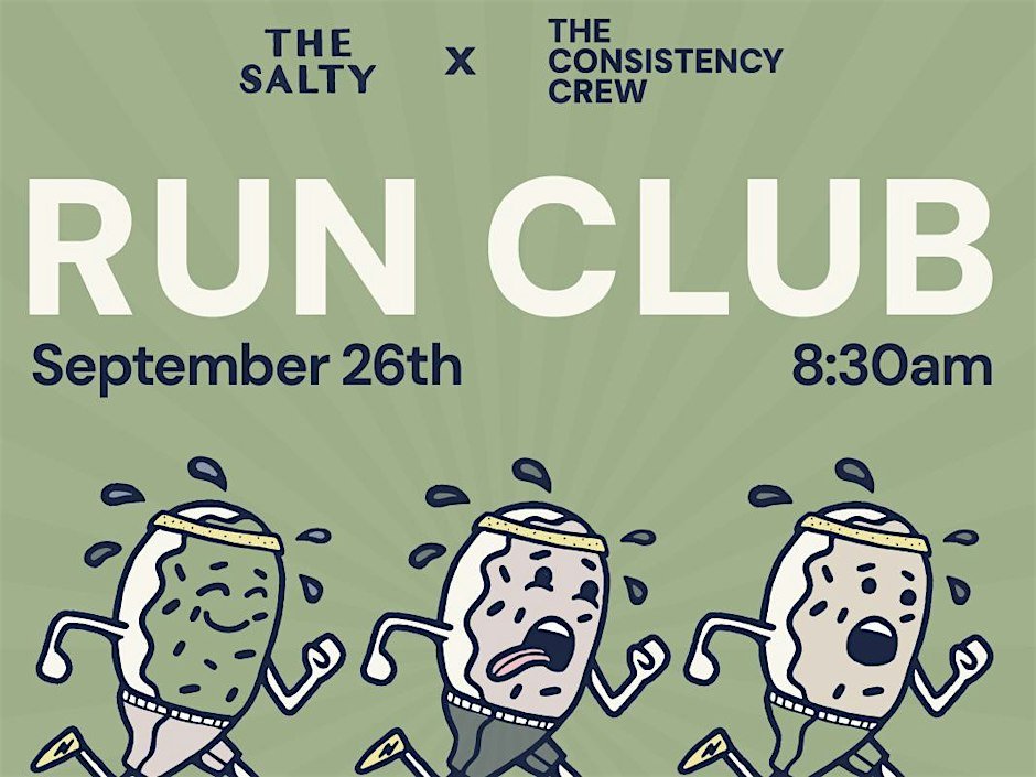 The Salty X The Consistency Crew Run Logo