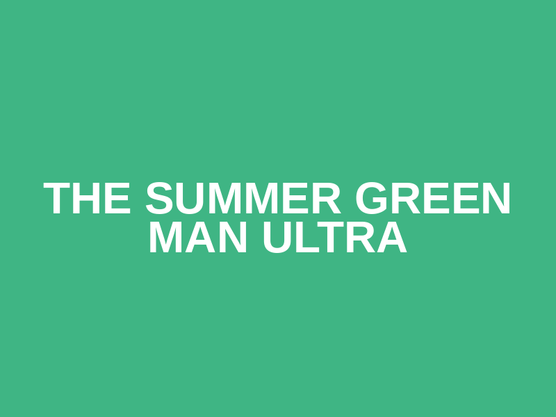 The Summer Green Man Ultra Logo