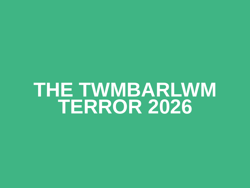 The Twmbarlwm Terror 2026 Logo
