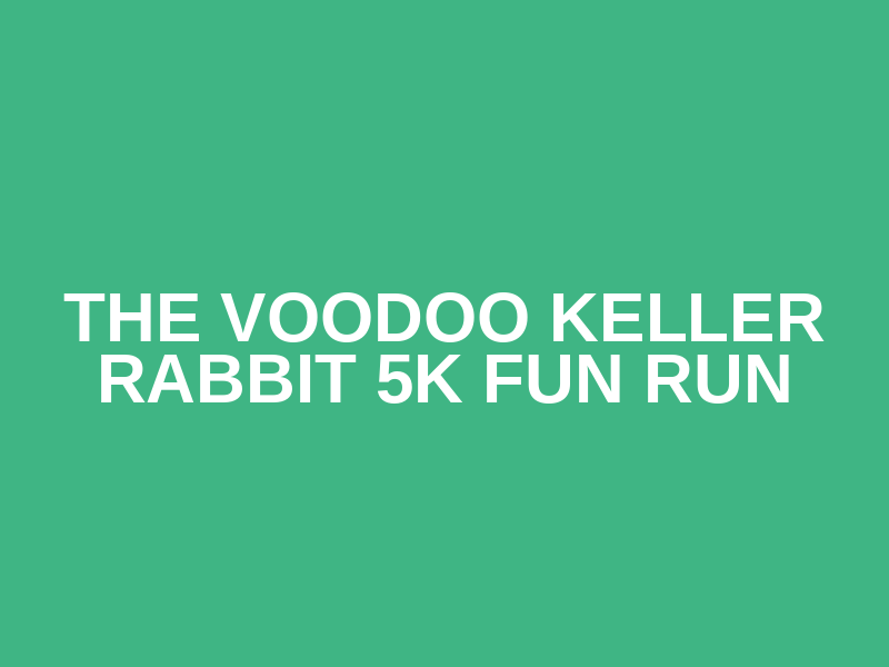 The Voodoo Keller Rabbit 5k fun run Logo