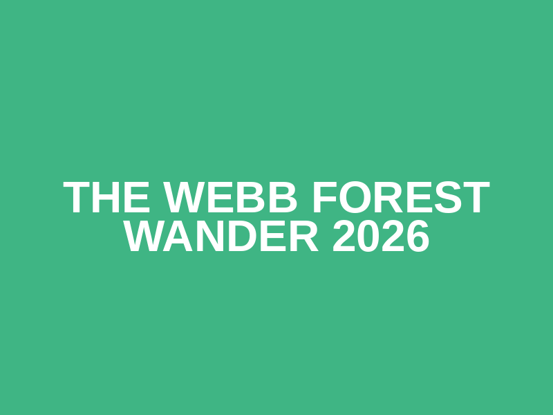 The Webb Forest Wander 2026 Logo