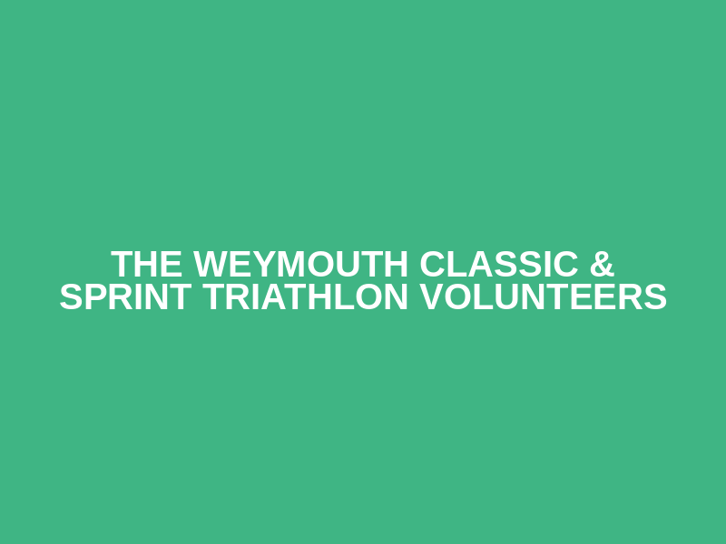 The Weymouth Classic & Sprint Triathlon Volunteers Logo