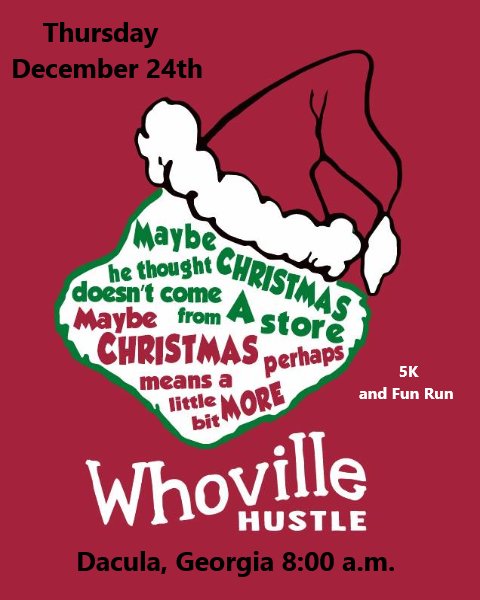 The Whoville Hustle 5K Logo
