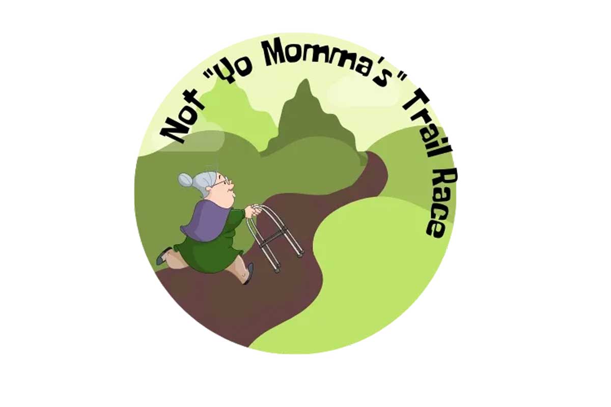 This ain't your Mothers 50k & Trail Marathon Logo