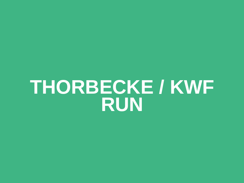 Thorbecke / KWF run