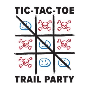 Tic-Tac-Toe Trail Party Logo