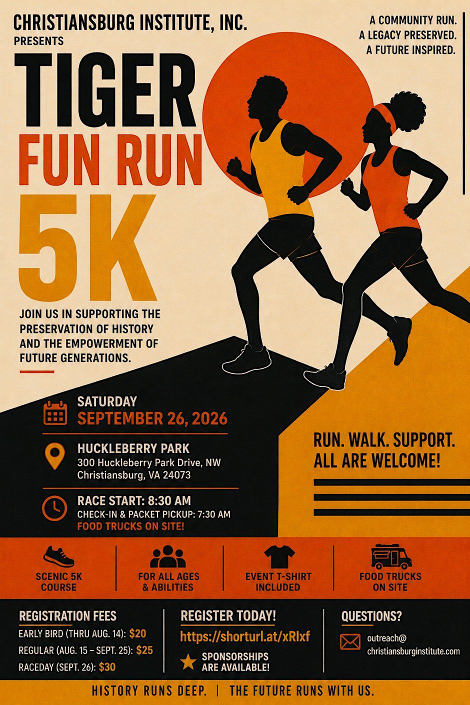 Tiger Fun Run 5K Logo