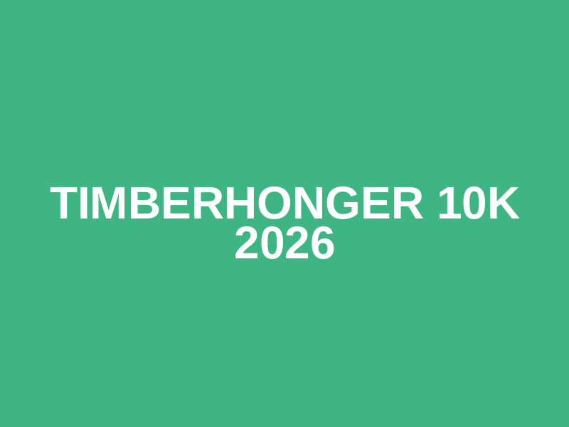 Timberhonger 10K 2026 Logo