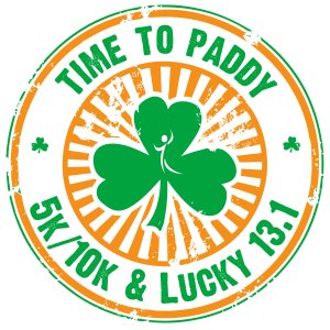 Time to Paddy 5K/10K & Lucky 13.1 - Des Moines Logo