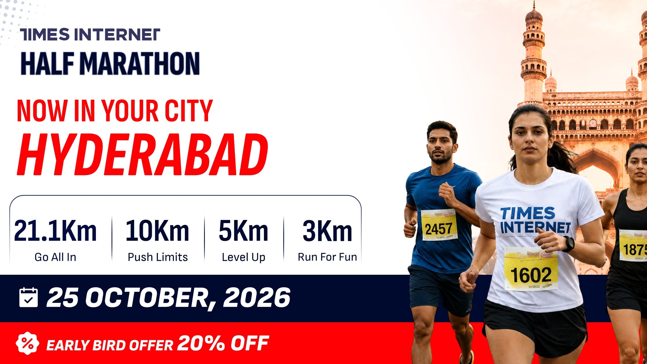 Times Internet Half Marathon - Hyderabad