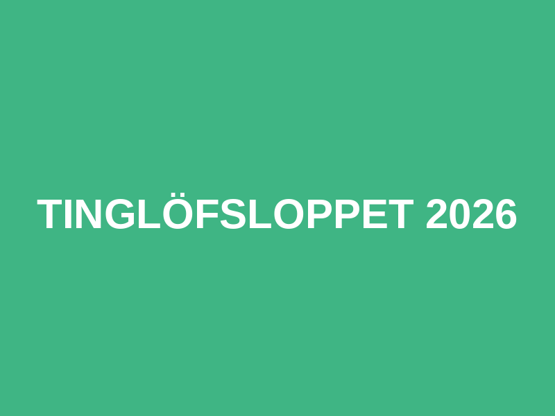 Tinglöfsloppet 2026