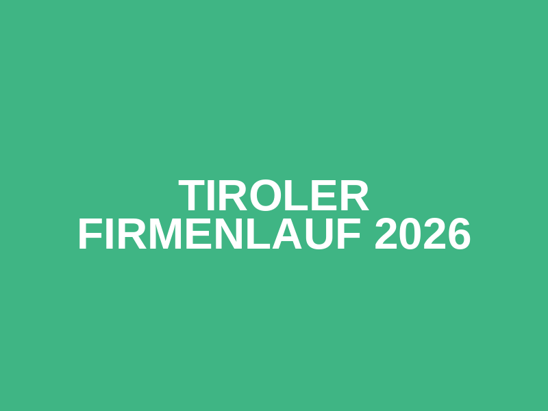 Tiroler Firmenlauf 2026 Logo