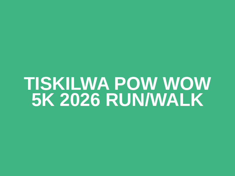 Tiskilwa Pow Wow 5K 2026 Run/Walk Logo