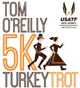 Tom O'Reilly Turkey Trot 5k Logo