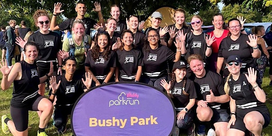 Tooting Run Club: Parkrun Tourism (Hilly Fields) Logo