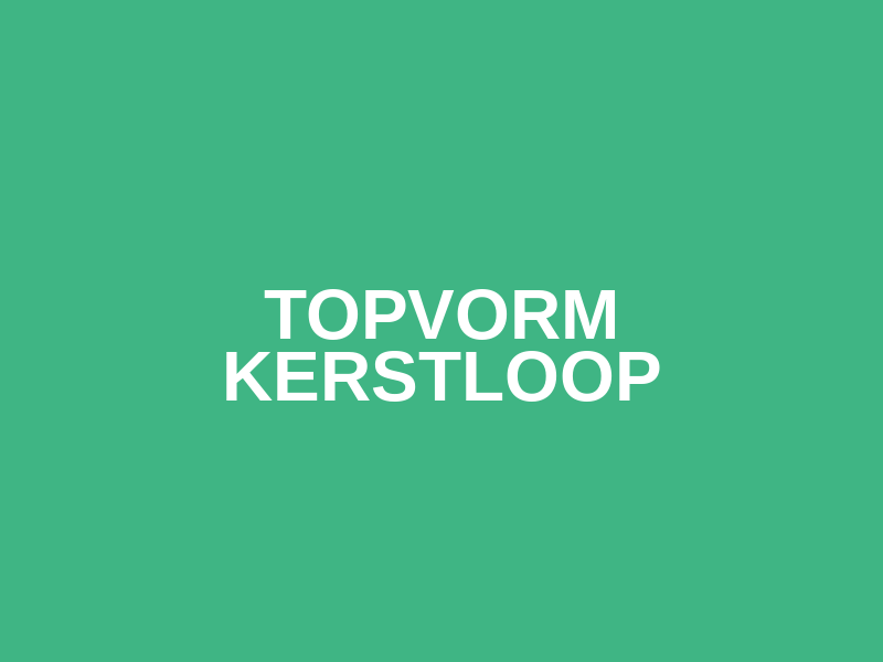 TOPVORM Kerstloop Logo
