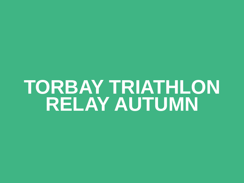 Torbay Triathlon Relay Autumn Logo