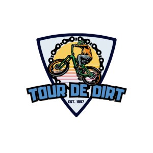 Tour de Dirt Race Plates - REQUIRED TO RACE Logo