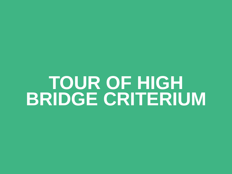 Tour of High Bridge Criterium Logo