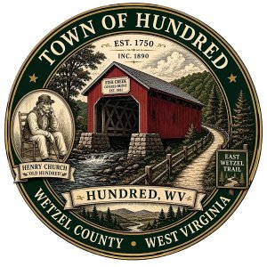 TOWN OF HUNDRED JULY 4TH 5K RUN & WALK Logo