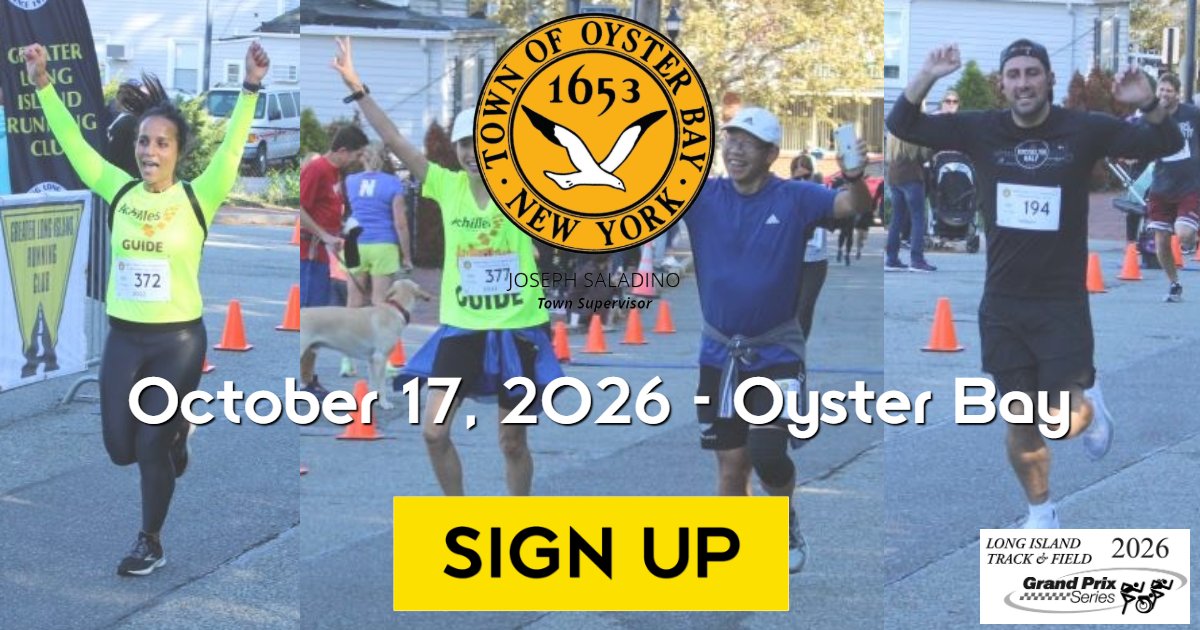 Town of Oyster Bay Supervisor's 5K Run/Walk GLIRC 2026 Logo