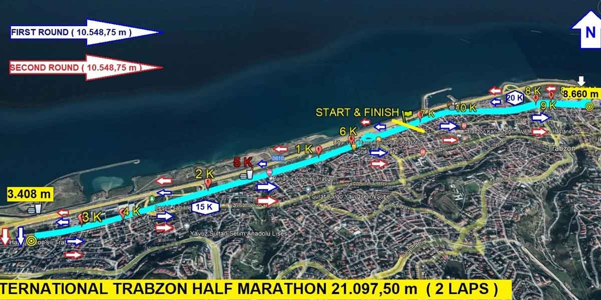 Trabzon International Half Marathon Logo