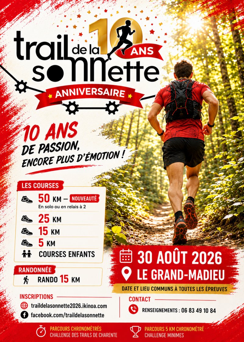 TRAIL, COURSES ENFANTS et RANDONNEE DE LA SONNETTE 2026 Logo