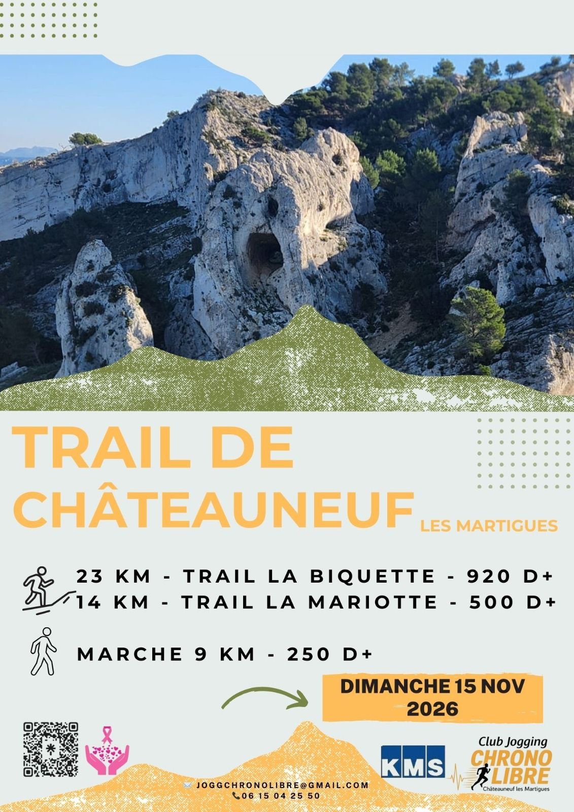 TRAIL DE CHATEAUNEUF LES MARTIGUES