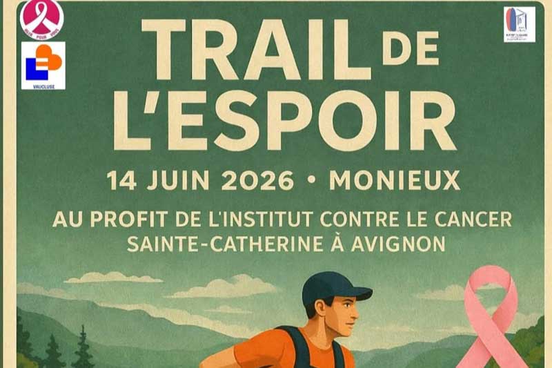 Trail de l'espoir à Monieux