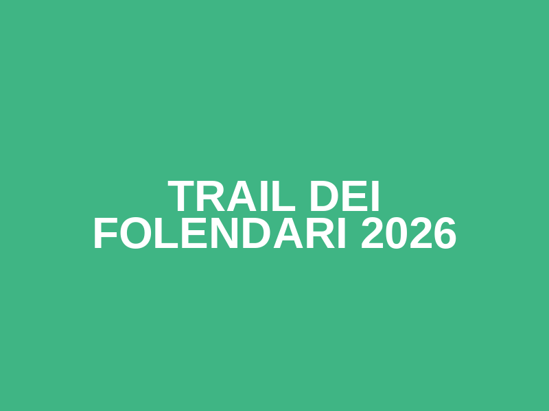 Trail dei Folendari 2026 Logo