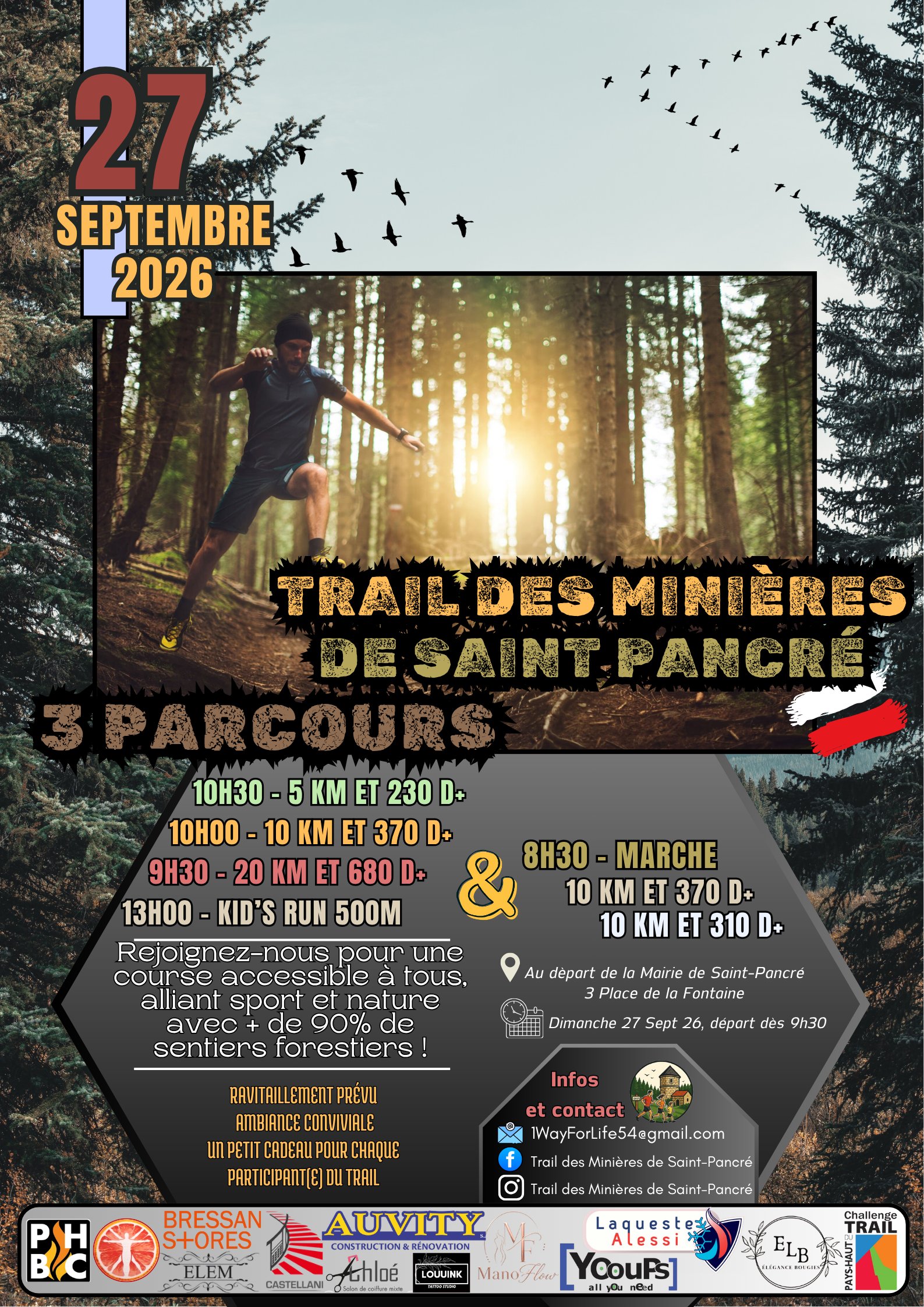 Trail des minières de saint Pancré 2026 Logo