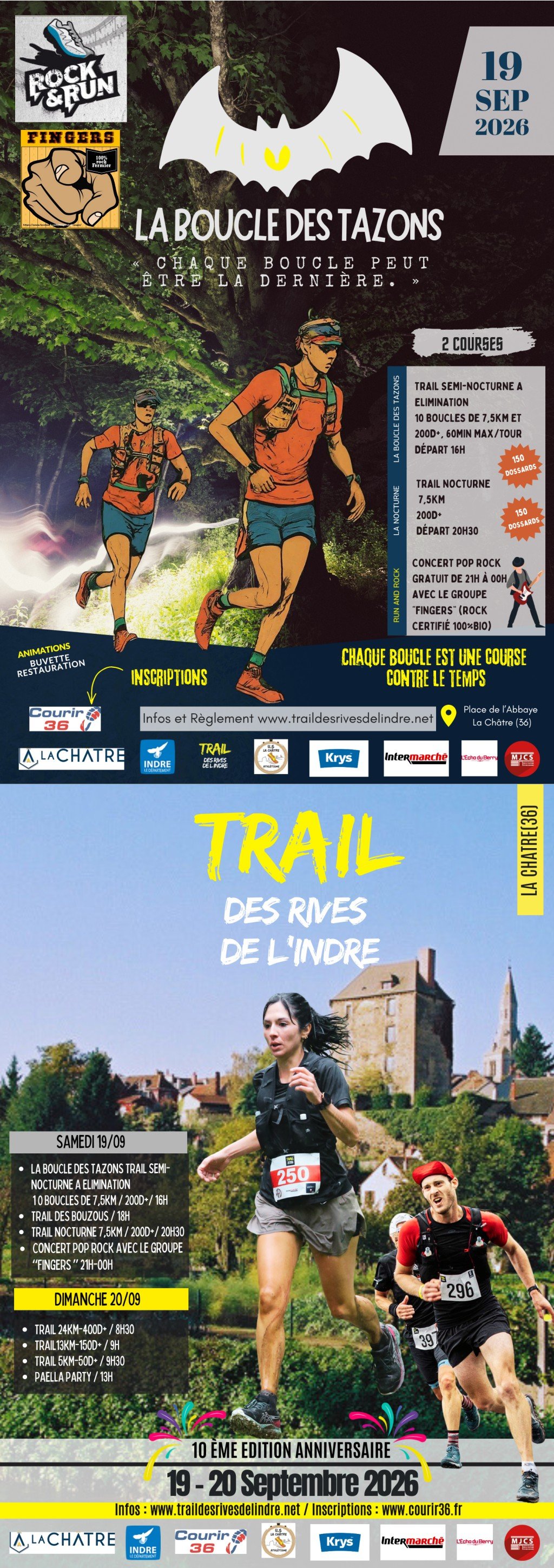 Trail des rives de l'Indre