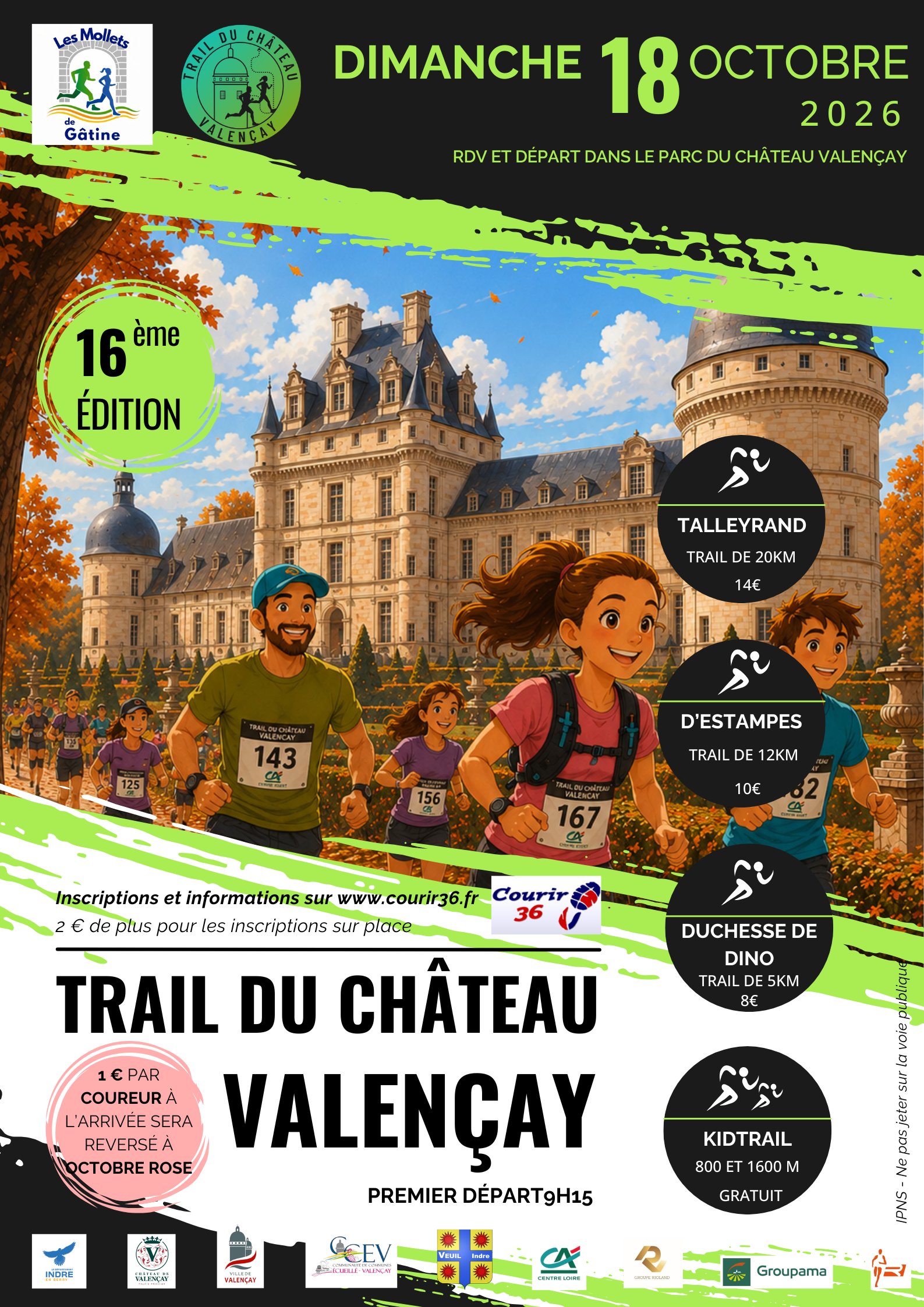 Trail du Château de Valençay Logo