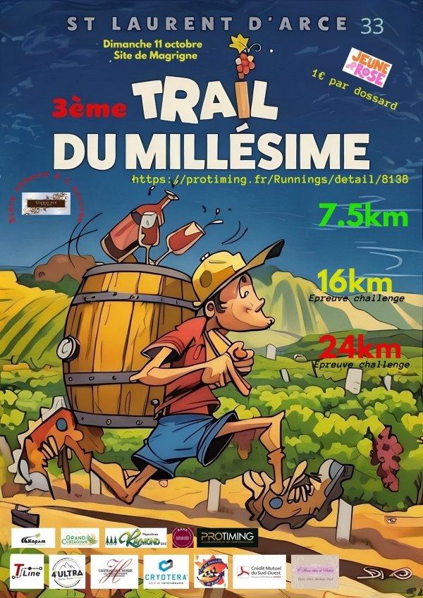 Trail du Millésime Logo
