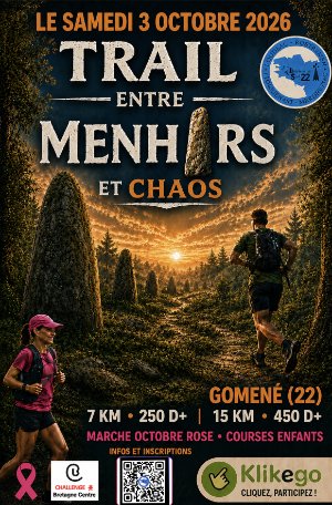TRAIL ENTRE MENHIRS ET CHAOS
