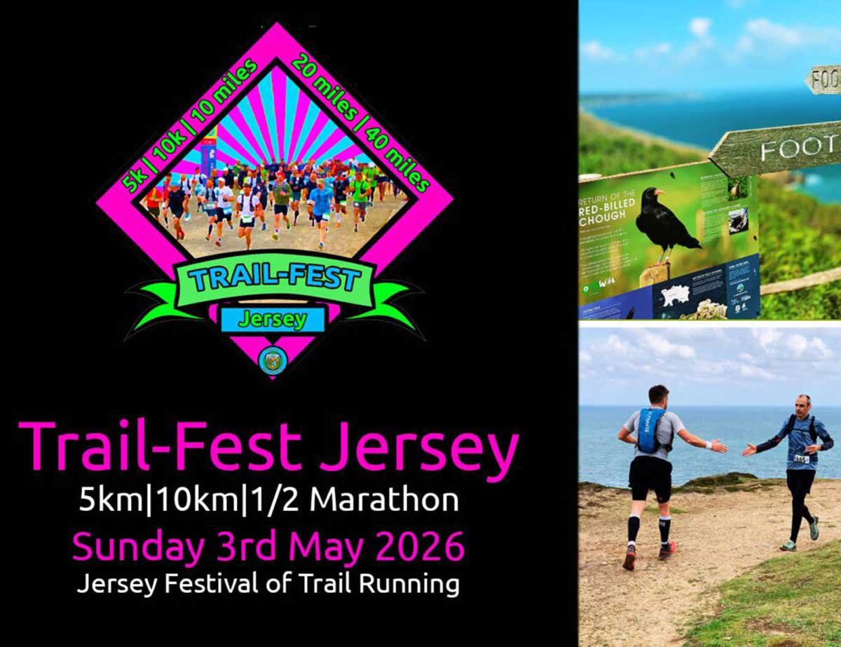 Trail-Fest Jersey (Jersey Festival of Trail Running) Logo
