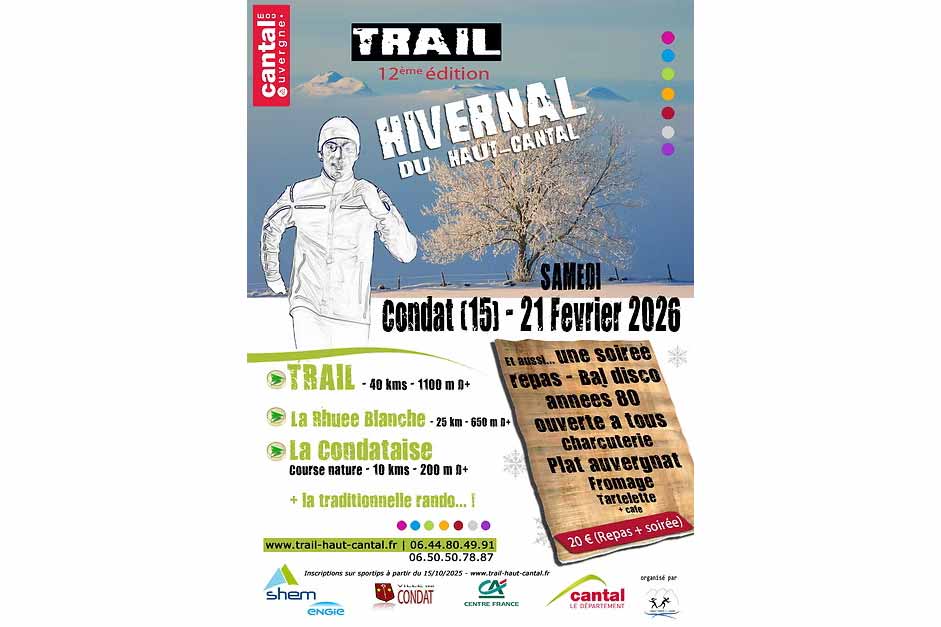 Trail Hivernal du Haut Cantal Logo